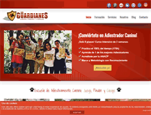 Tablet Screenshot of losguardianes.com